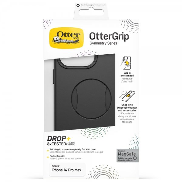 Otterbox iPhone 14 Pro Max Deksel Otter+Pop Symmetry Series Svart