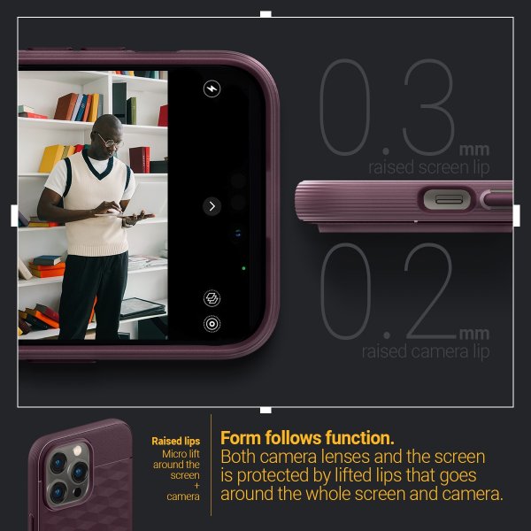 Caseology iPhone 14 Pro Max Deksel Parallax Mag Burgundy Bean