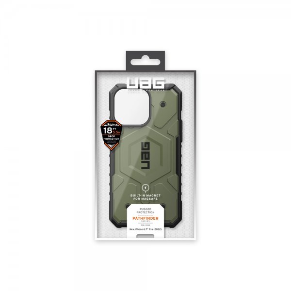 Urban Armor Gear (UAG) iPhone 14 Pro Max Deksel Pathfinder MagSafe Olive