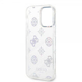 Guess iPhone 14 Pro Max Deksel Peony Glitter Hvit
