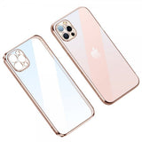 Sulada iPhone 14 Pro Max Deksel Belagt Kant Rosa