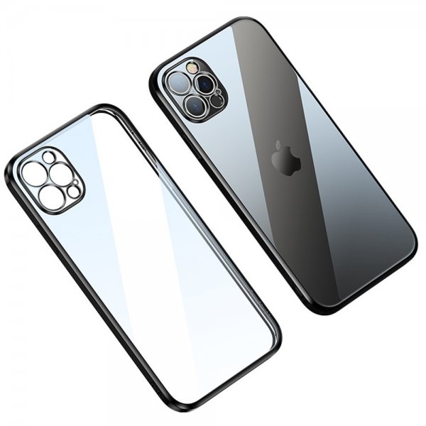 Sulada iPhone 14 Pro Max Deksel Belagt Kant Svart