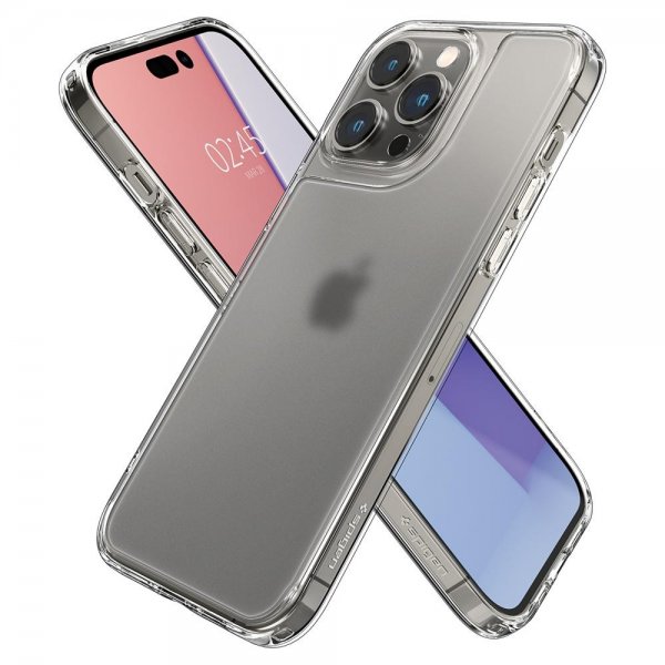 Spigen iPhone 14 Pro Max Deksel Quartz Hybrid Matte Clear