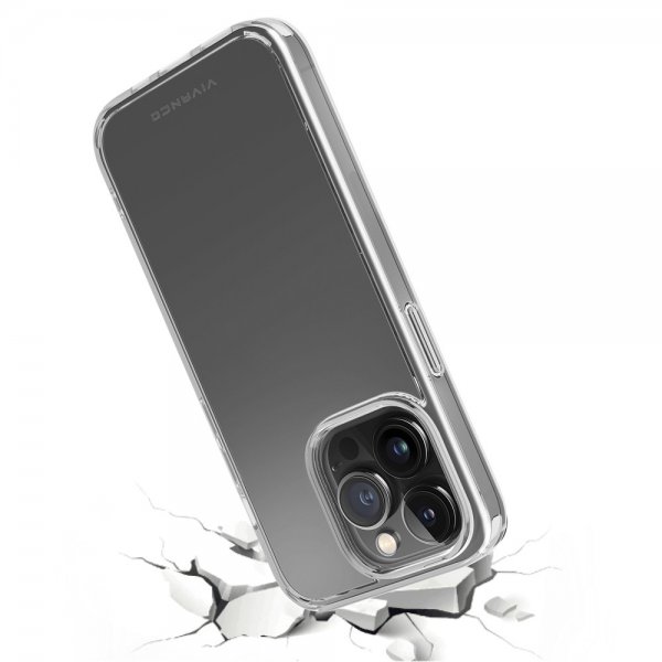 Vivanco iPhone 14 Pro Max Deksel Safe & Steady Transparent