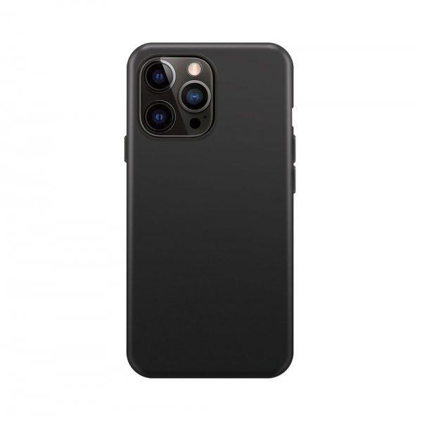 Xqisit iPhone 14 Pro Max Deksel Silicone Case Svart
