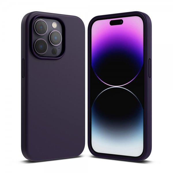 Ringke iPhone 14 Pro Max Deksel Silikoni Deep Purple