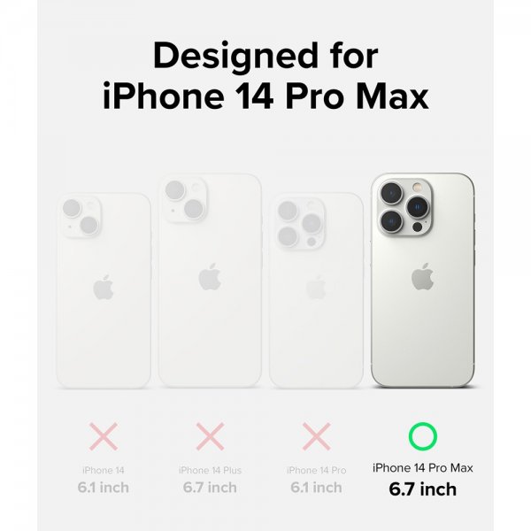 Ringke iPhone 14 Pro Max Deksel Silikoni Deep Purple