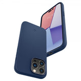 Spigen iPhone 14 Pro Max Deksel Silicone Fit MagFit Navy Blue