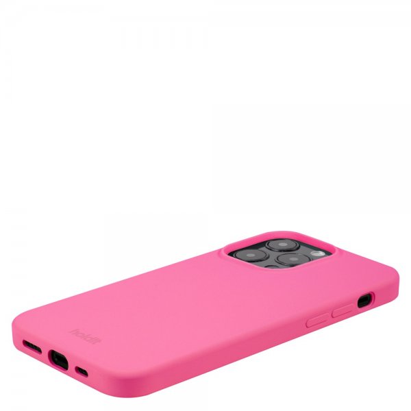 holdit iPhone 14 Pro Max Deksel Silikon Bright Pink