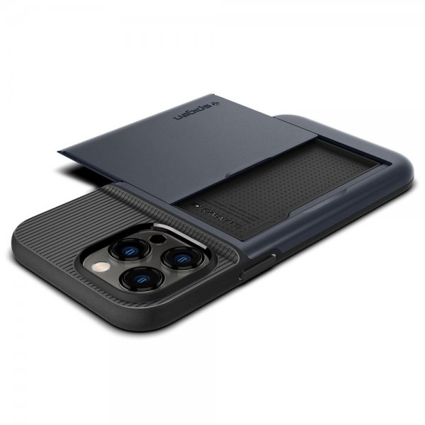 Spigen iPhone 14 Pro Max Deksel Slim Armor CS Metal Slate