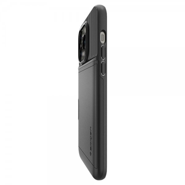 Spigen iPhone 14 Pro Max Deksel Slim Armor CS Svart