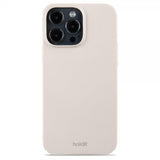 holdit iPhone 14 Pro Max Deksel Slim Case Light Beige