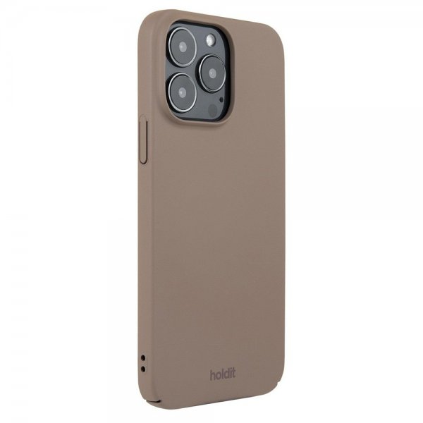holdit iPhone 14 Pro Max Deksel Slim Case Mocha Brown