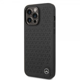 Mercedes Benz iPhone 14 Pro Max Deksel Star Pattern Svart