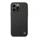 Mercedes Benz iPhone 14 Pro Max Deksel Star Pattern Svart