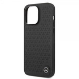 Mercedes Benz iPhone 14 Pro Max Deksel Star Pattern Svart
