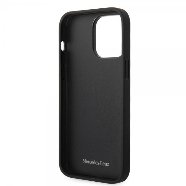 Mercedes Benz iPhone 14 Pro Max Deksel Star Pattern Svart