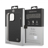 Mercedes Benz iPhone 14 Pro Max Deksel Star Pattern Svart