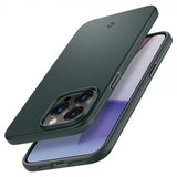 Spigen iPhone 14 Pro Max Deksel Thin Fit Abyss Green