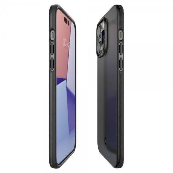 Spigen iPhone 14 Pro Max Deksel Thin Fit Svart
