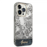 Guess iPhone 14 Pro Max Deksel Toile de Jouy Grå