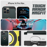 Spigen iPhone 14 Pro Max Deksel Tough Armor MagFit Abyss Green