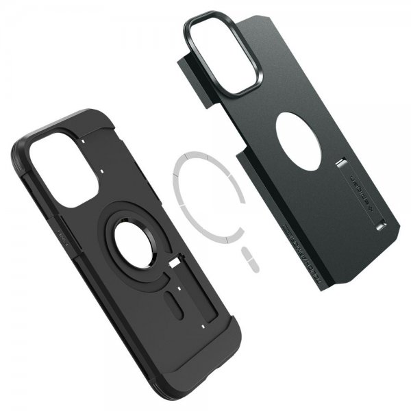 Spigen iPhone 14 Pro Max Deksel Tough Armor MagFit Abyss Green