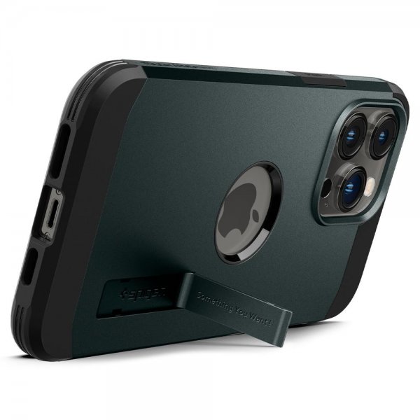Spigen iPhone 14 Pro Max Deksel Tough Armor MagFit Abyss Green
