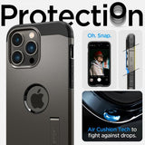 Spigen iPhone 14 Pro Max Deksel Tough Armor MagFit Gunmetal