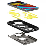 Spigen iPhone 14 Pro Max Deksel Tough Armor MagFit Gunmetal