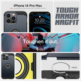 Spigen iPhone 14 Pro Max Deksel Tough Armor MagFit Metal Slate