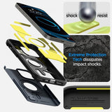 Spigen iPhone 14 Pro Max Deksel Tough Armor MagFit Metal Slate