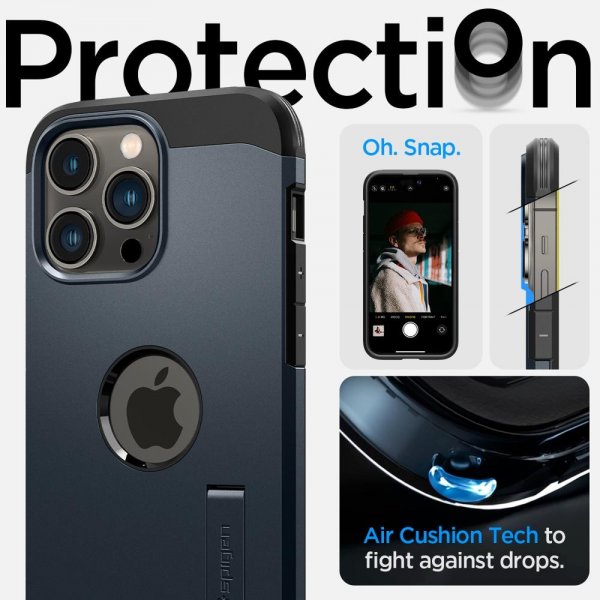 Spigen iPhone 14 Pro Max Deksel Tough Armor MagFit Metal Slate