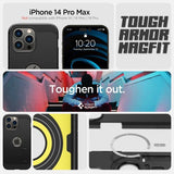 Spigen iPhone 14 Pro Max Deksel Tough Armor MagFit Svart