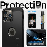 Spigen iPhone 14 Pro Max Deksel Tough Armor MagFit Svart