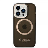 Guess iPhone 14 Pro Max Deksel Translucent MagSafe Svart