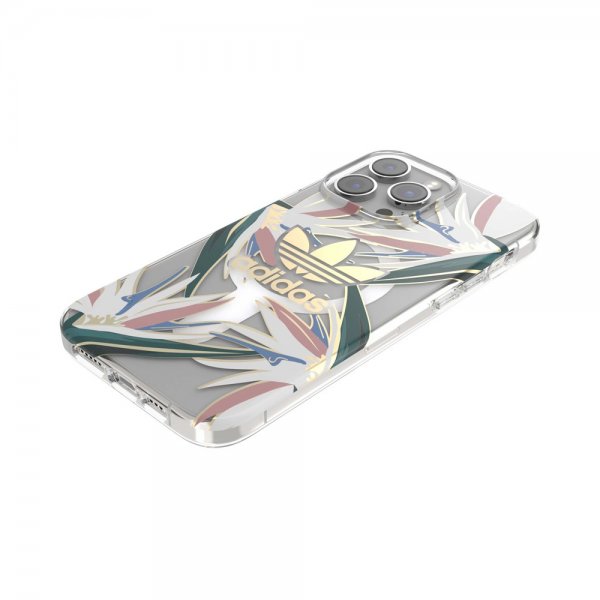 Adidas iPhone 14 Pro Max Deksel Trefoil Clear Case MagSafe Gold