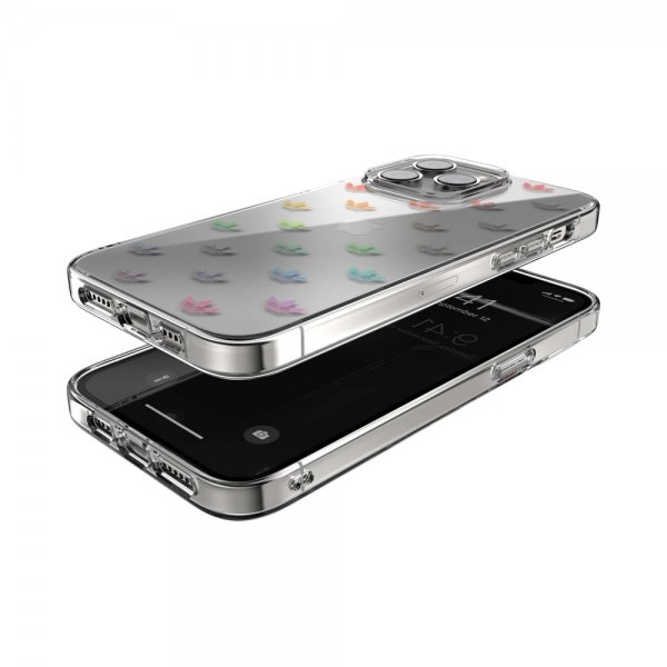 Adidas iPhone 14 Pro Max Deksel Trefoil Clear Case Transparent