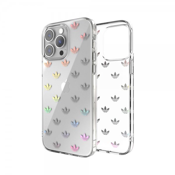 Adidas iPhone 14 Pro Max Deksel Trefoil Clear Case Transparent