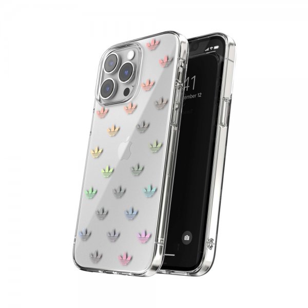 Adidas iPhone 14 Pro Max Deksel Trefoil Clear Case Transparent