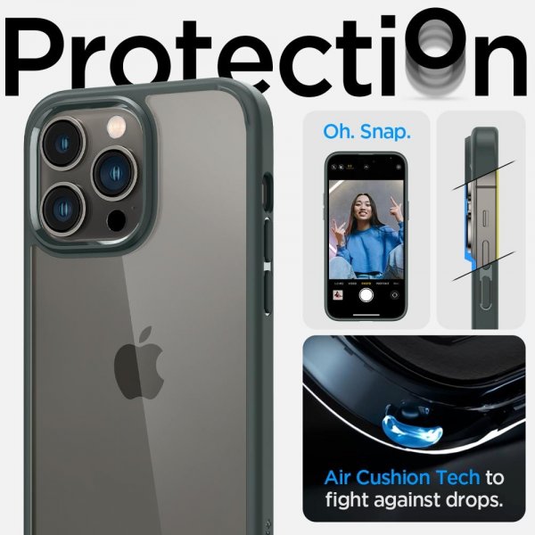 Spigen iPhone 14 Pro Max Deksel Ultra Hybrid Abyss Green