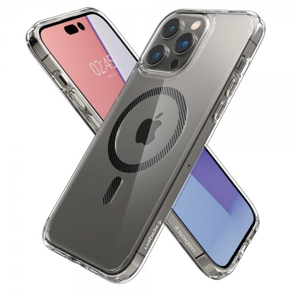 Spigen iPhone 14 Pro Max Deksel Ultra Hybrid MagFit Carbon Fiber
