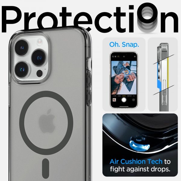 Spigen iPhone 14 Pro Max Deksel Ultra Hybrid MagFit Frost Black