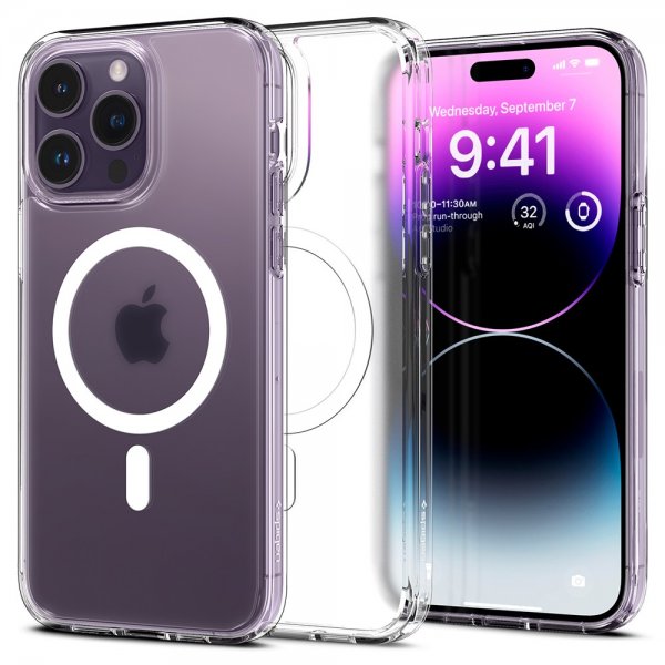 Spigen iPhone 14 Pro Max Deksel Ultra Hybrid MagFit Frost Clear