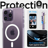 Spigen iPhone 14 Pro Max Deksel Ultra Hybrid MagFit Frost Clear