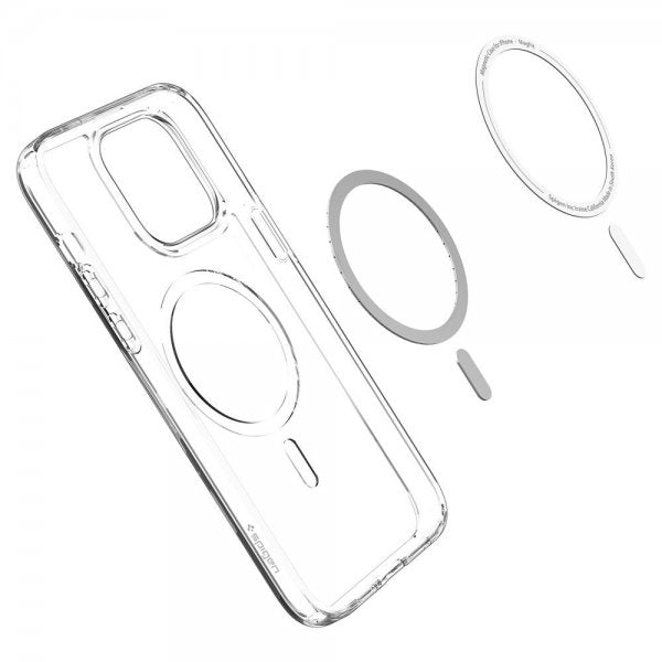 Spigen iPhone 14 Pro Max Deksel Ultra Hybrid MagFit Hvit