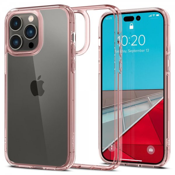 Spigen iPhone 14 Pro Max Deksel Ultra Hybrid Rose Crystal