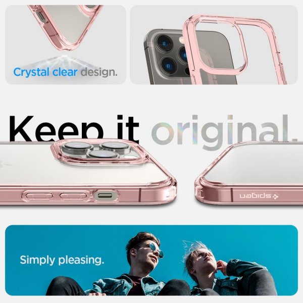 Spigen iPhone 14 Pro Max Deksel Ultra Hybrid Rose Crystal