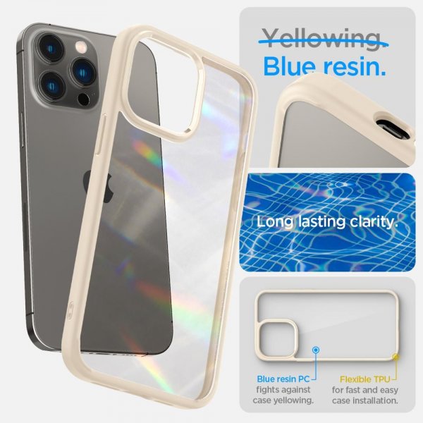 Spigen iPhone 14 Pro Max Deksel Ultra Hybrid Sand Beige