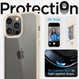 Spigen iPhone 14 Pro Max Deksel Ultra Hybrid Sand Beige